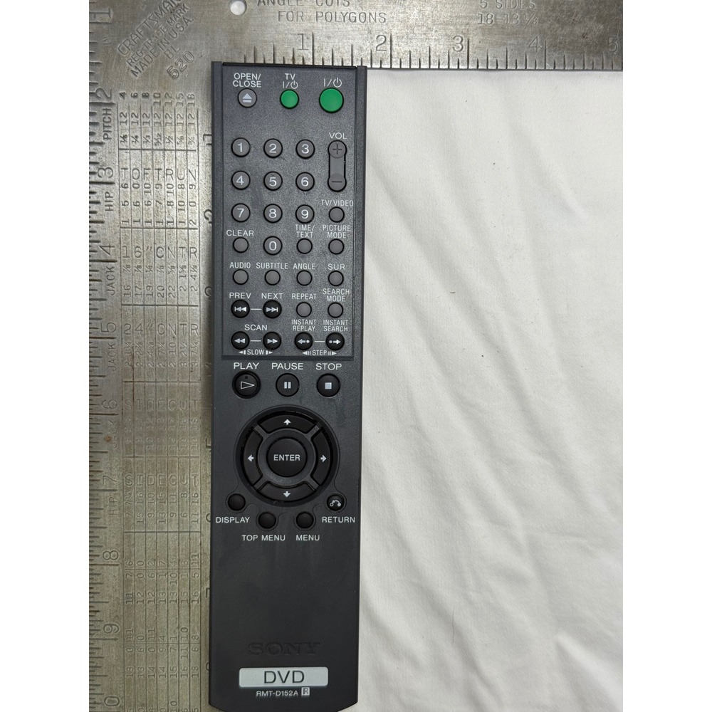 Sony‎ Remote Control Black RMT-D152A DVD Player TV Replacement OEM